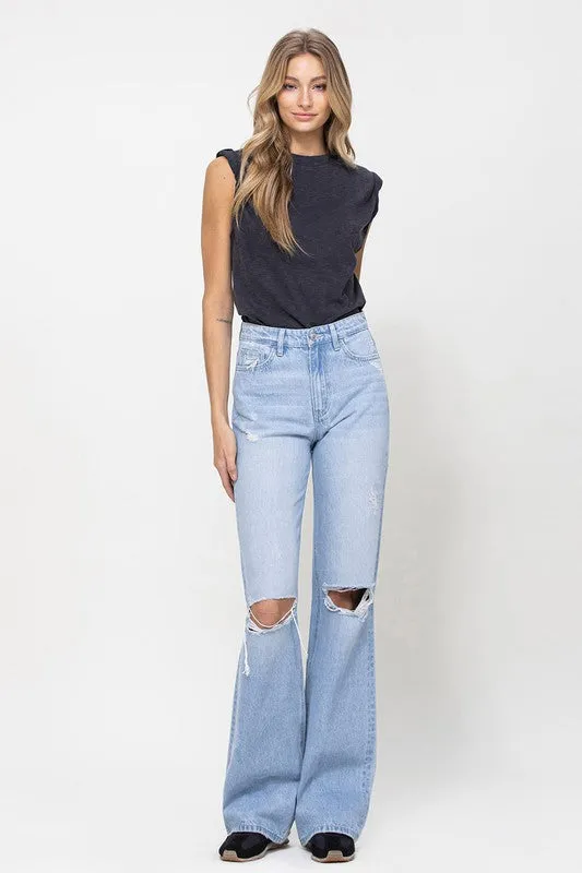 90's Vintage Flare Jeans in Denim