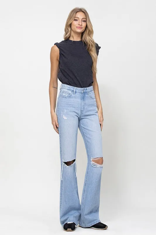 90's Vintage Flare Jeans in Denim