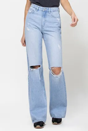 90's Vintage Flare Jeans in Denim