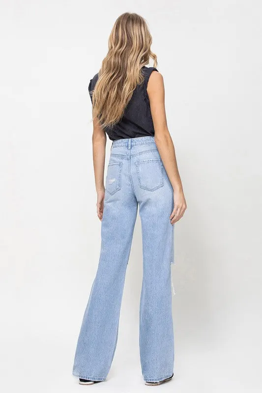 90's Vintage Flare Jeans in Denim