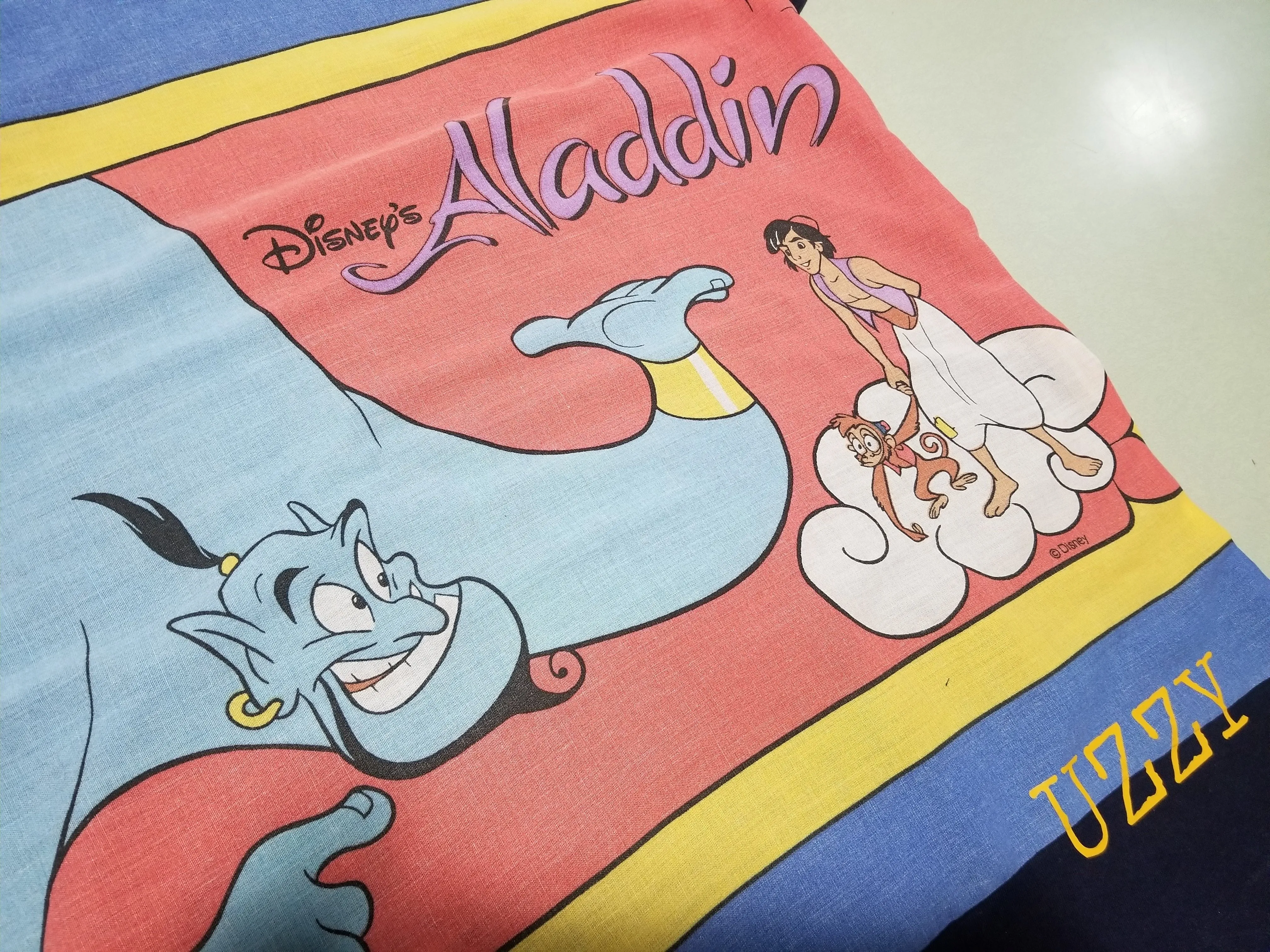 Aladdin Genie Disney Uzzy Custom Made 1 of 1 T-Shirt