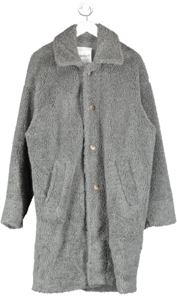 American Vintage Grey Wool Blend Coat One Size