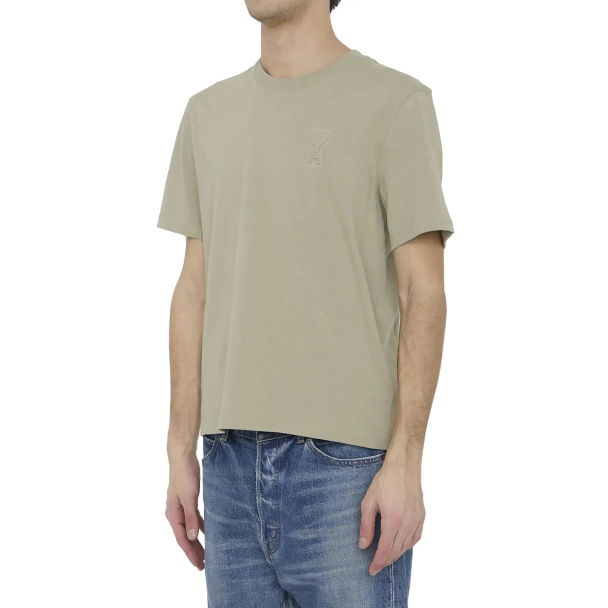 Ami Paris ADC Cotton Beige T Shirt