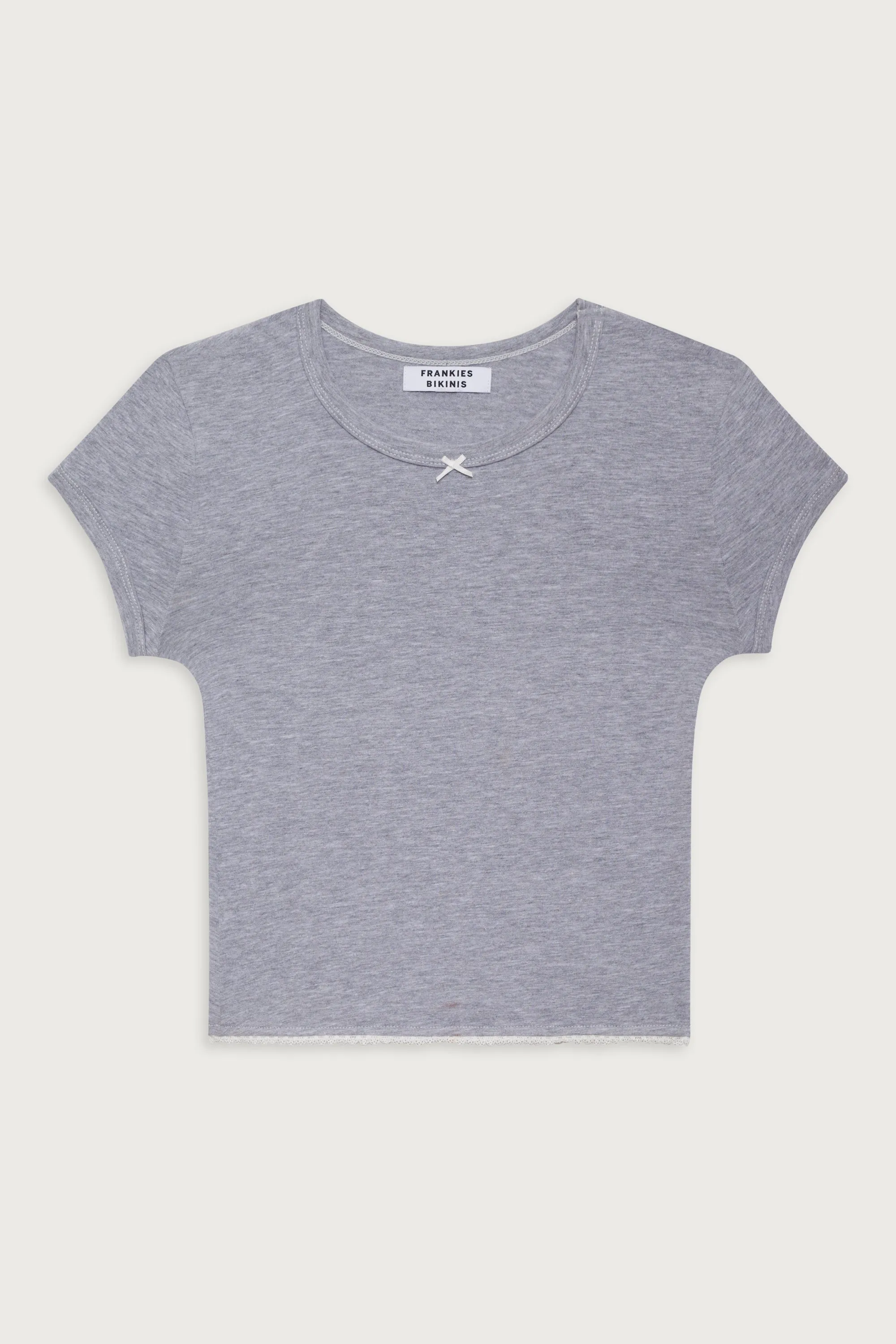 Archie Cotton Tee - Heather Grey