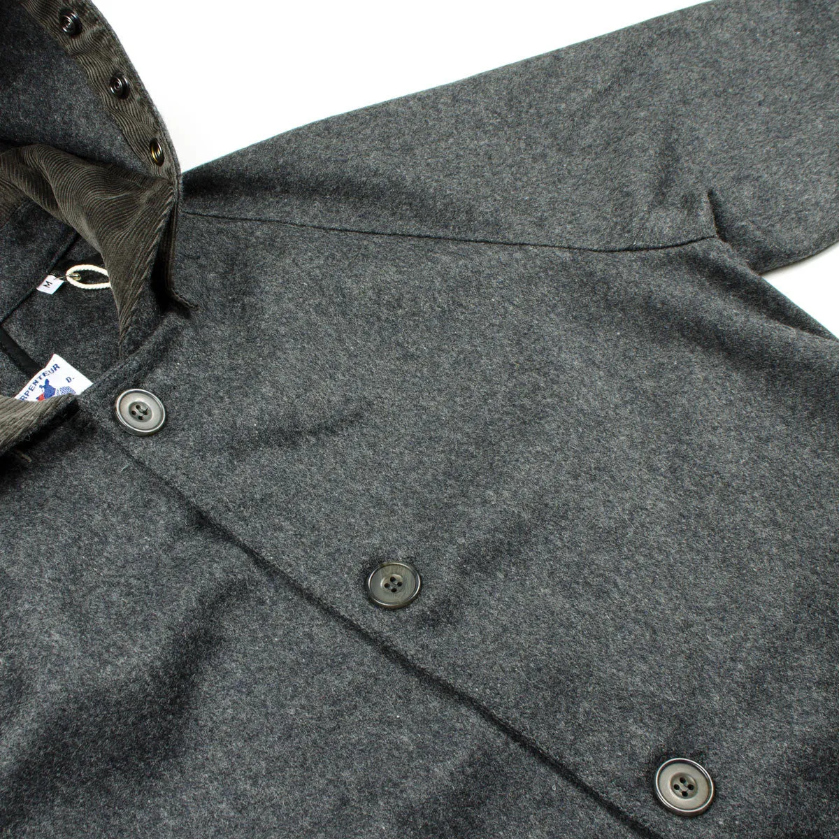 Arpenteur - Mevi Melton Wool Coat - Grey