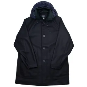 Arpenteur - Mevi Melton Wool Coat - Navy