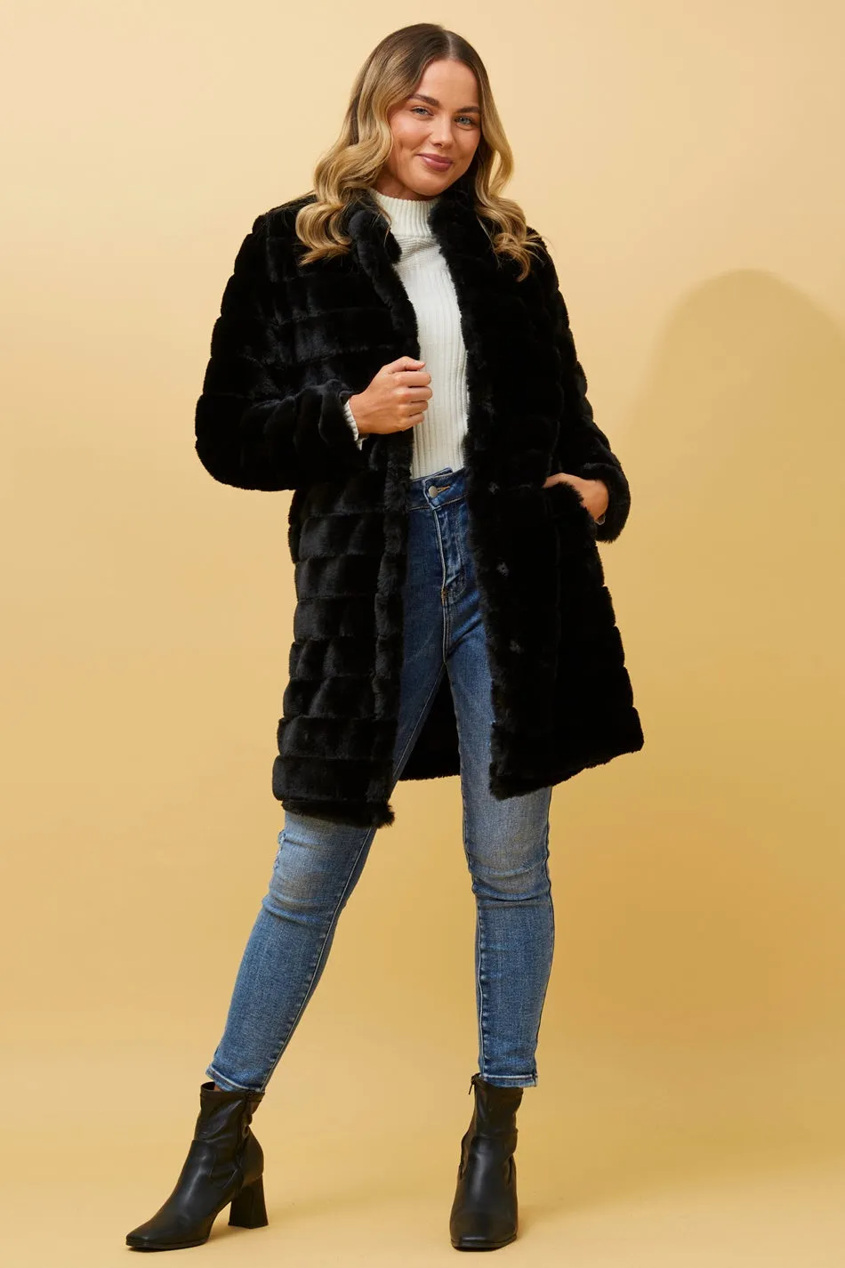 AXELLE FAUX FUR COAT