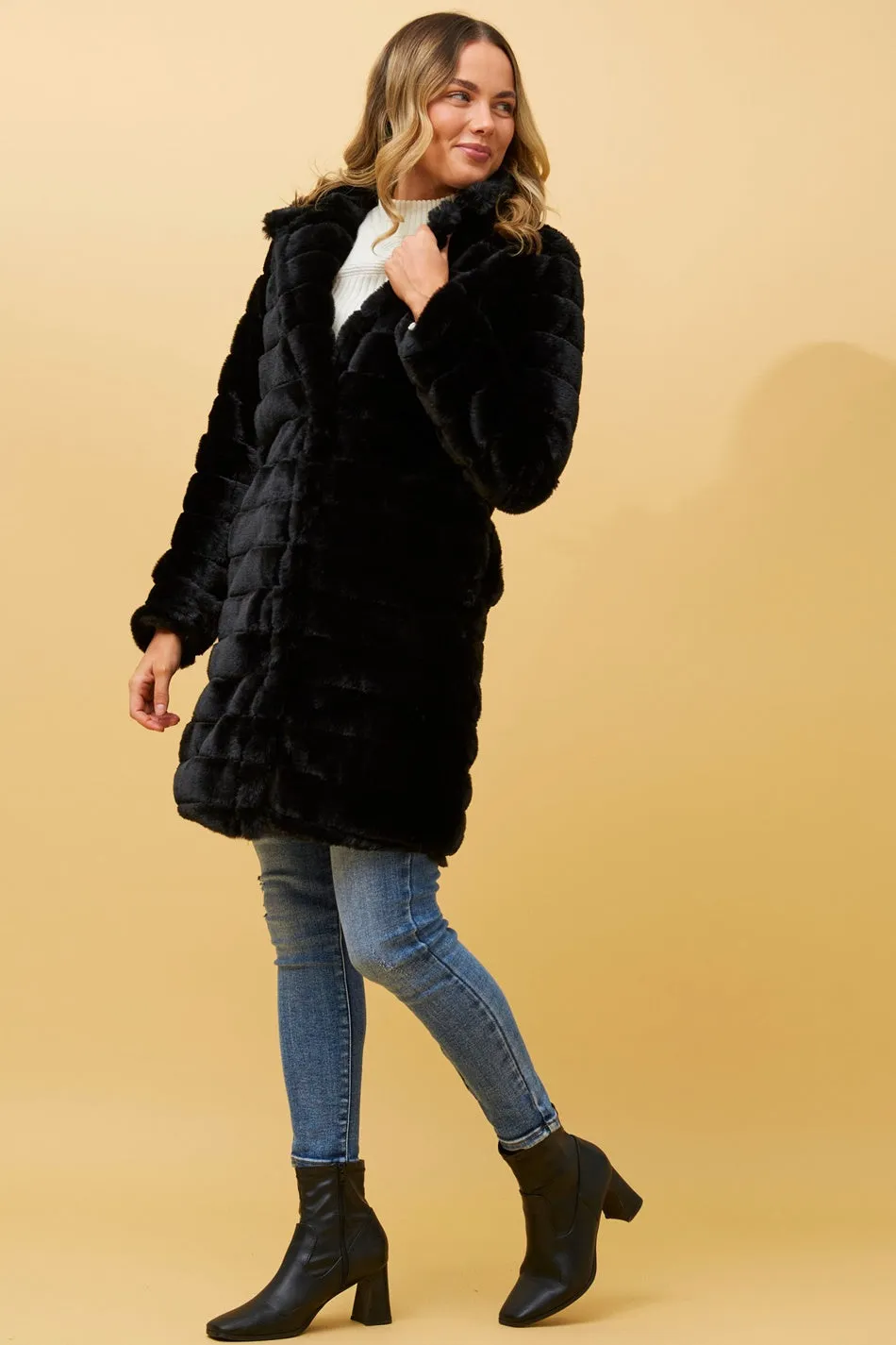 AXELLE FAUX FUR COAT