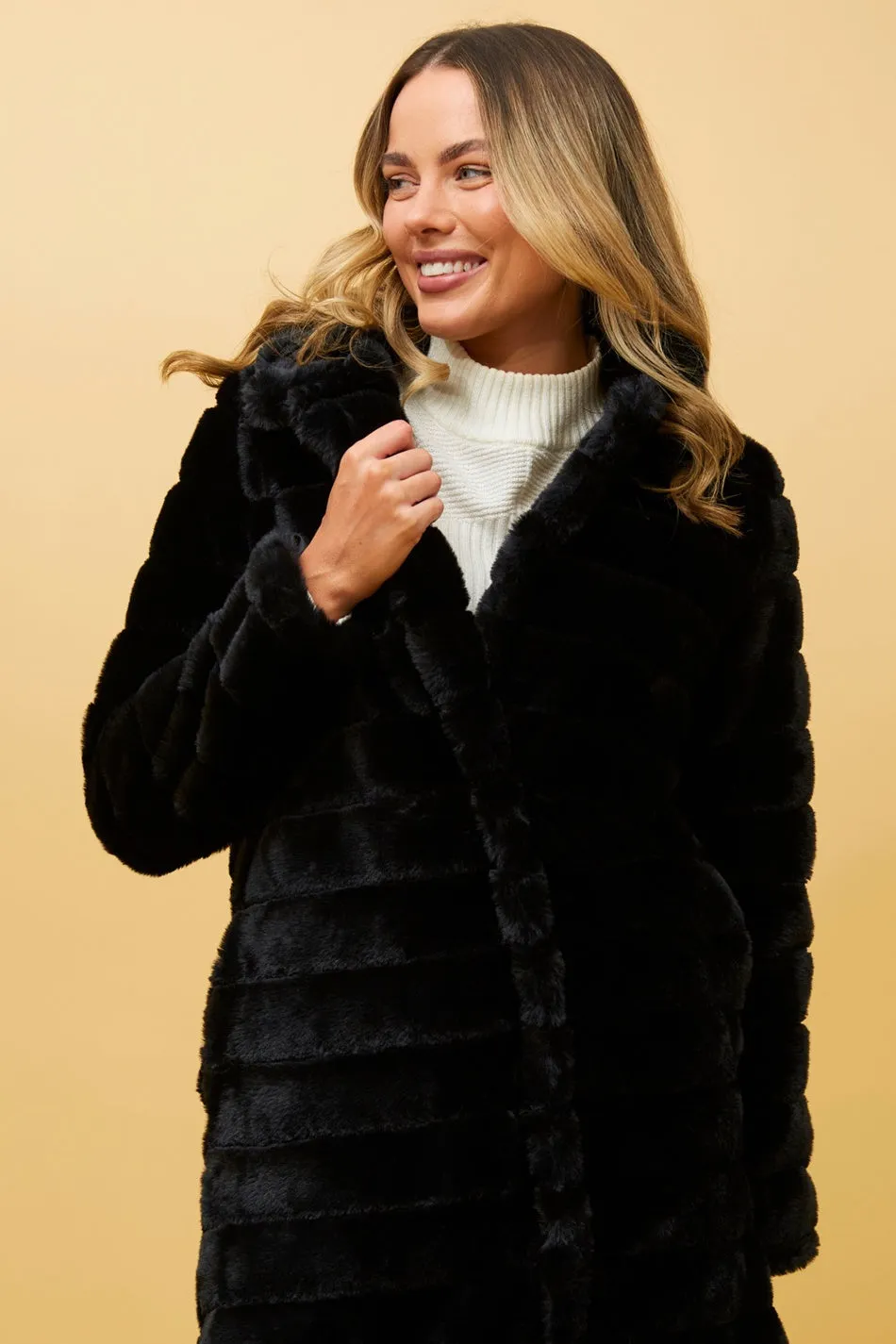 AXELLE FAUX FUR COAT