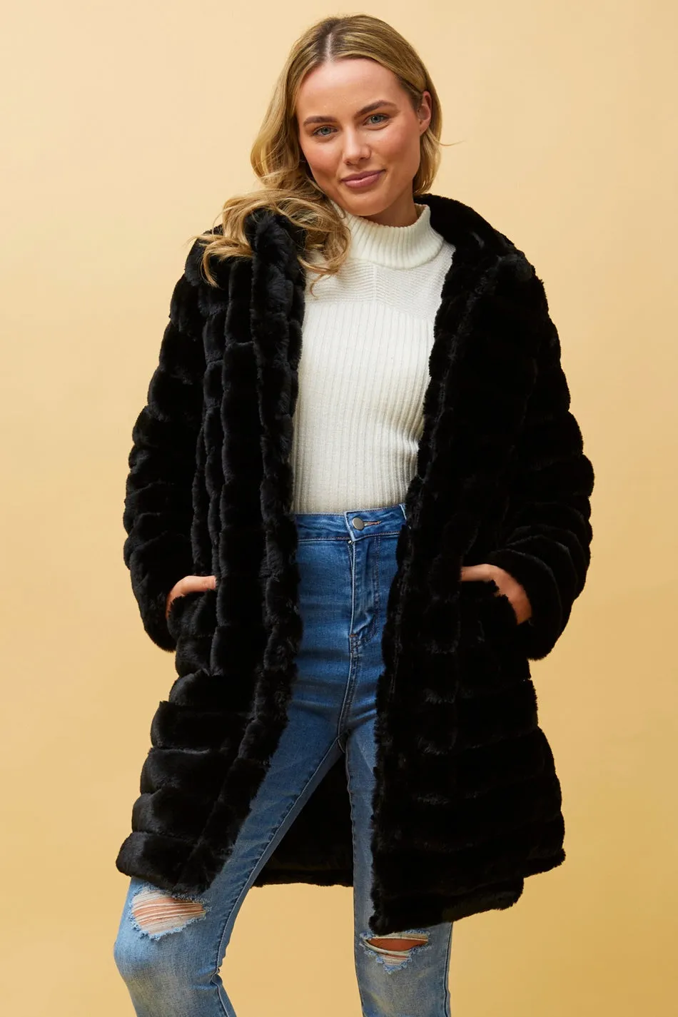 AXELLE FAUX FUR COAT