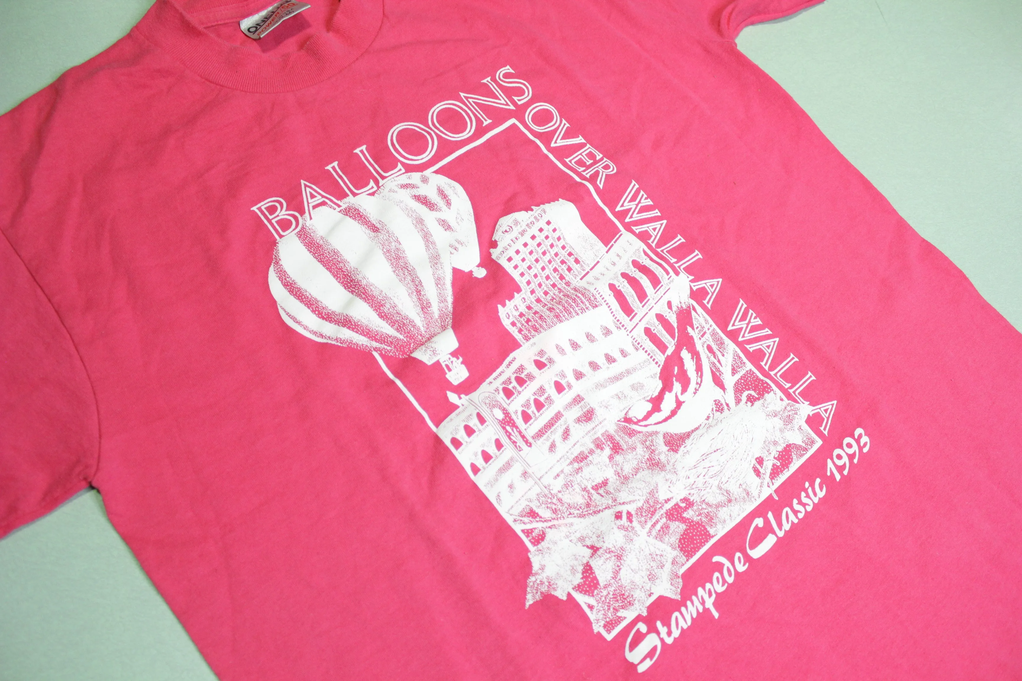 Balloons Over Walla Walla 1993 Classic Hot Air Stampede Vintage 90's Downtown T-Shirt