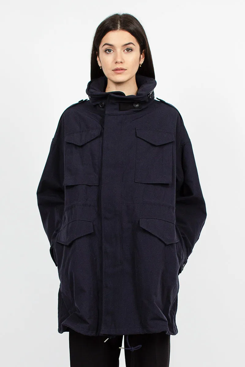 Bickle Gabardine Coat Navy