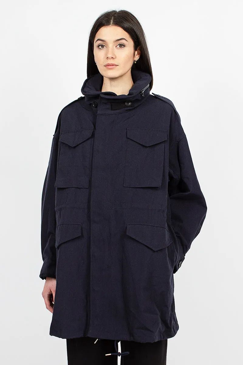 Bickle Gabardine Coat Navy