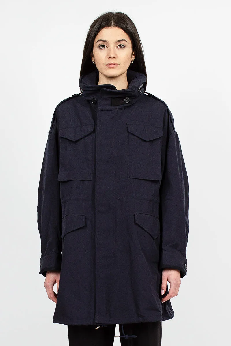 Bickle Gabardine Coat Navy