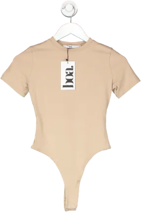 BOA Beige Cotton T Shirt Bodysuit UK XS