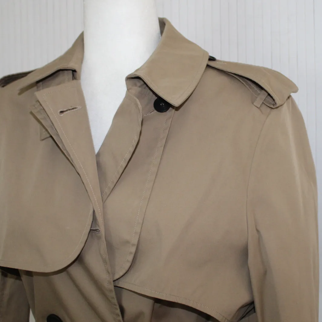 Bottega Veneta 1995 Stone Classic Trench Coat XS