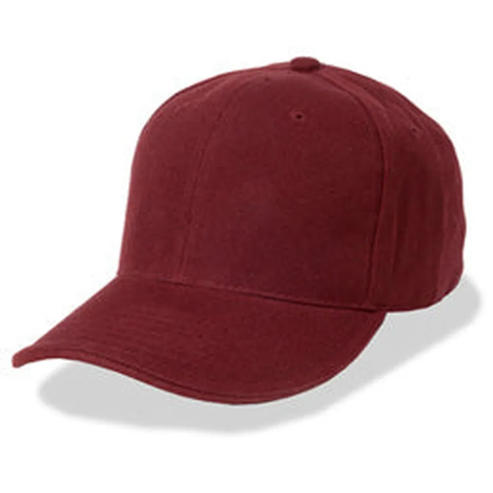 Burgundy - Structured and Fitted Baseball Cap