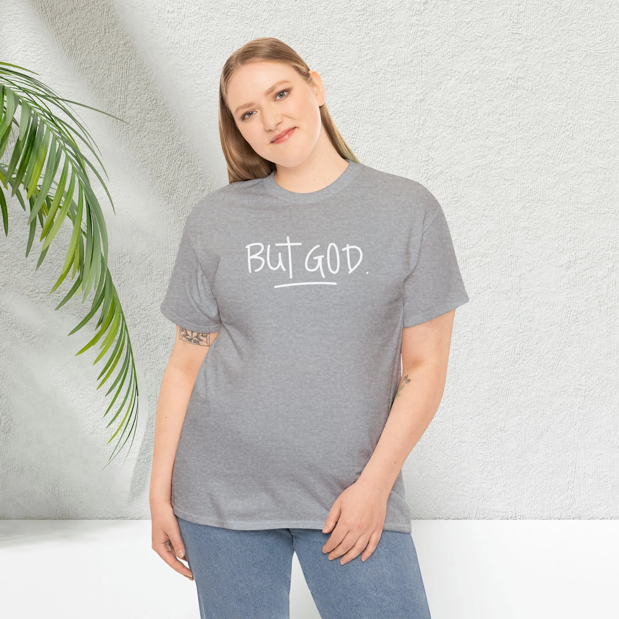 BUT GOD premium cotton t-shirt