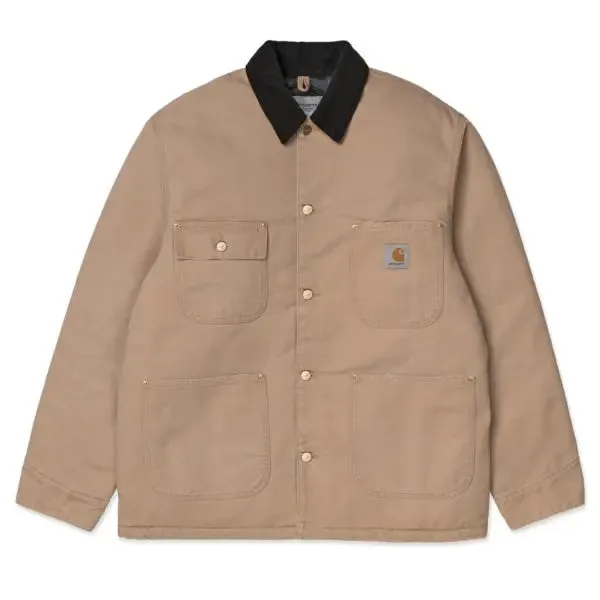 Carhartt WIP OG Chore Coat Dusty H Brown / Black Aged Canvas