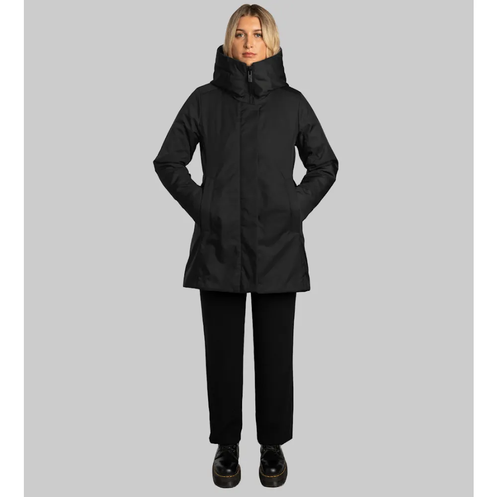 CHRISTIANA Women's Mid-length Coat in Econyl