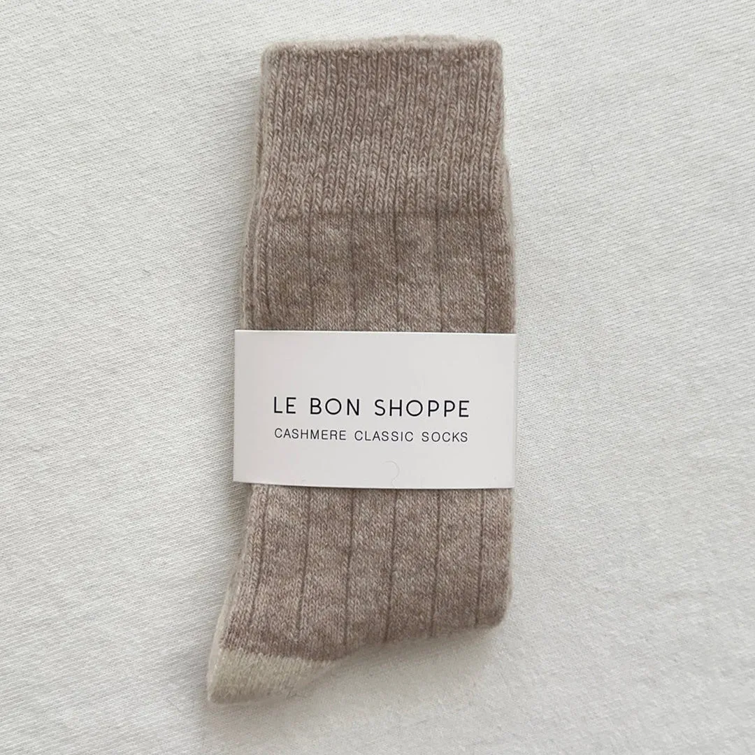 Classic Cashmere Socks - Fawn