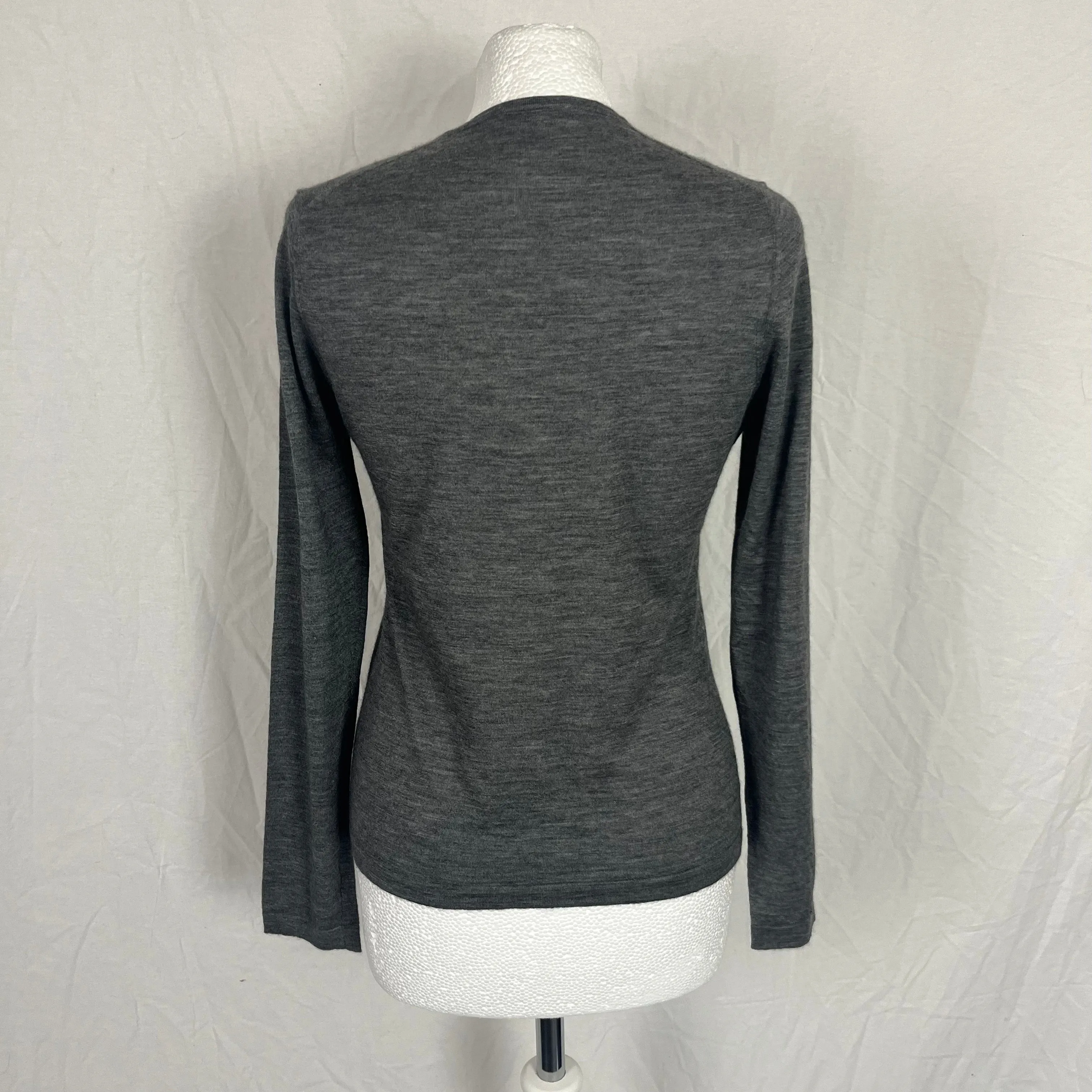 Colombo Brand New Grey Superfine Cashmere & Silk Sweater M/L