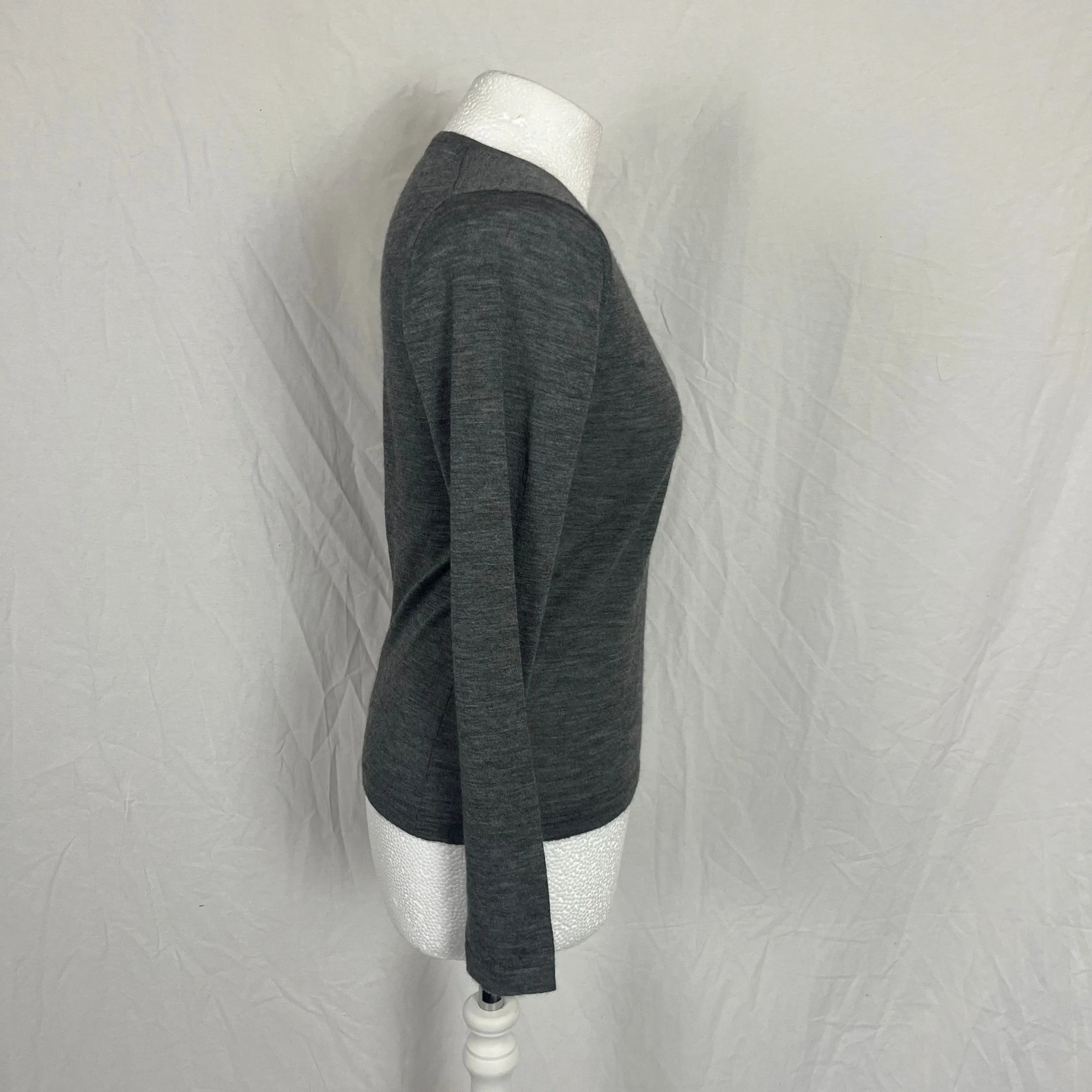 Colombo Brand New Grey Superfine Cashmere & Silk Sweater M/L