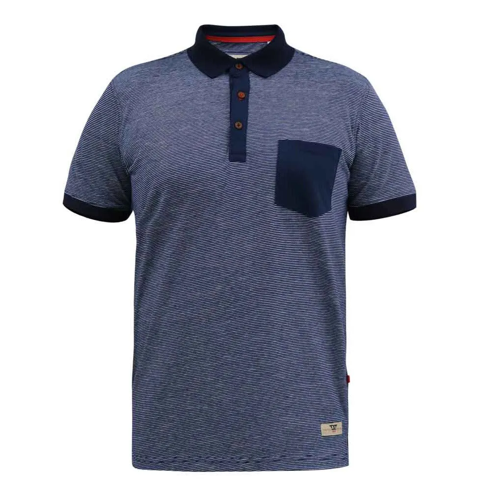 D555 Polo with Chest Pocket - Navy