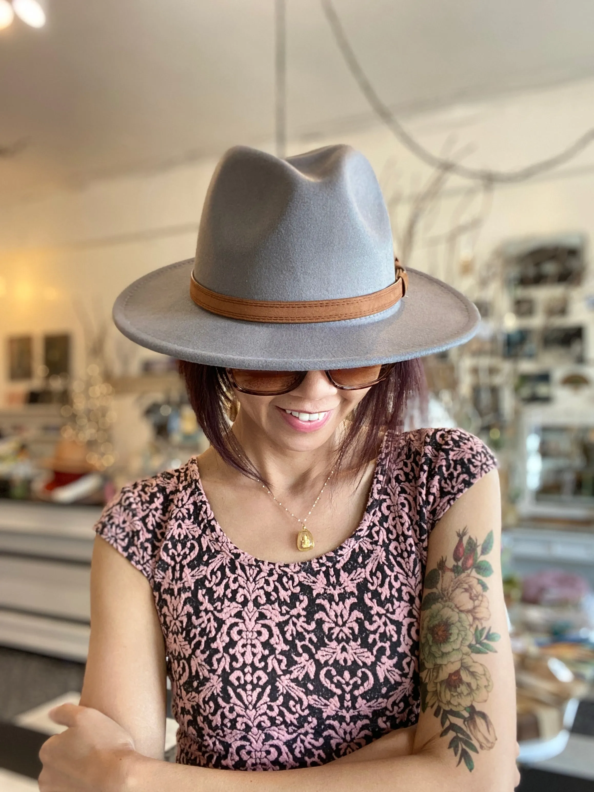 Felt Medium Brim Fedora Hat