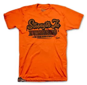 Foamposite Hyper Crimson Shirt - Strength to Numbers - Orange