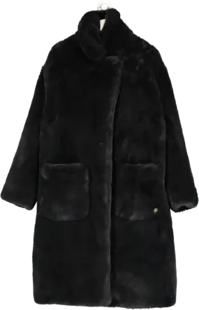 Freed Est 1921 Black Lily Long Faux Fur Coat UK L