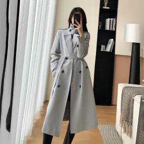 Gina Double Breasted Belted Trench Coat