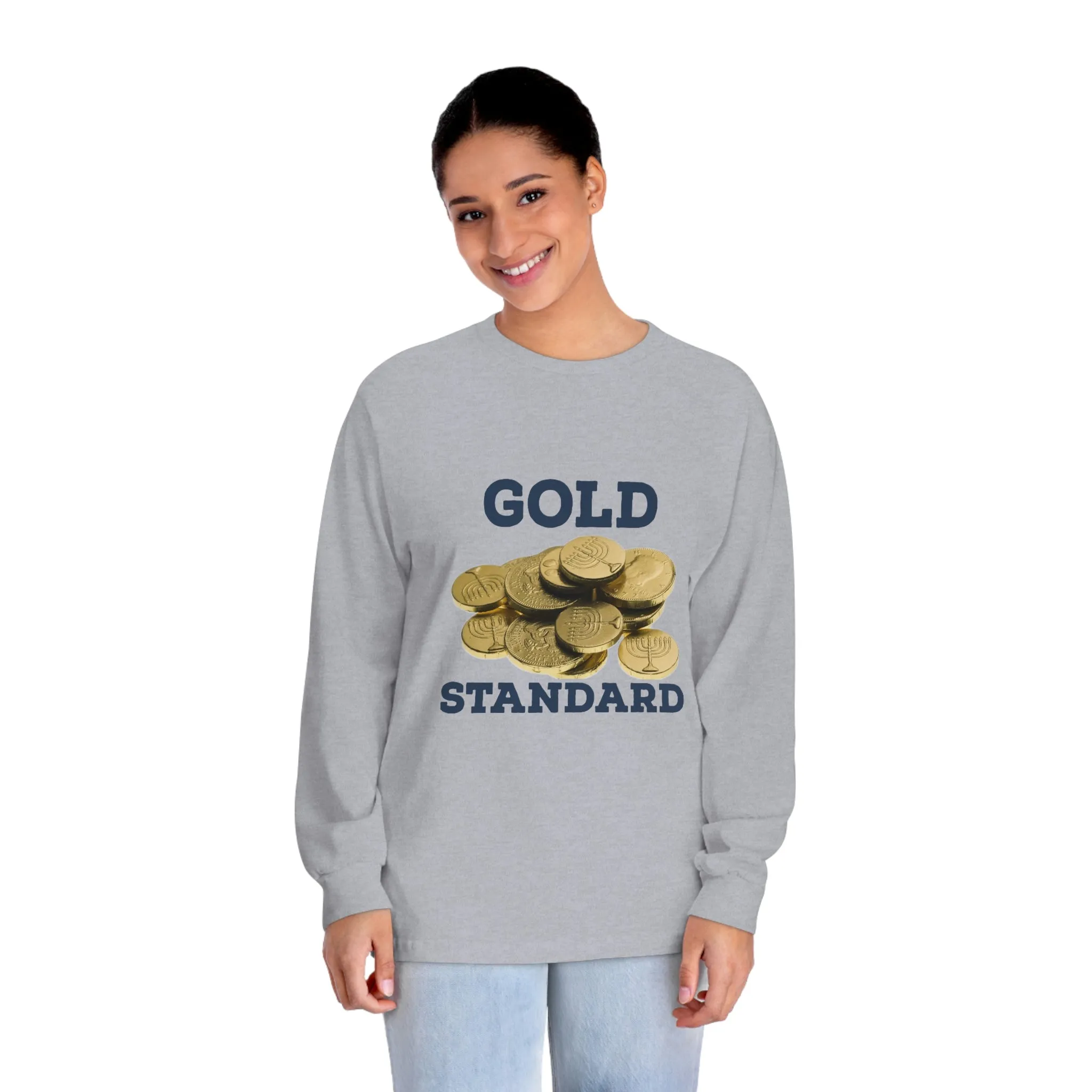 Gold Standard Hanukkah Gelt Unisex Classic Long Sleeve T-Shirt