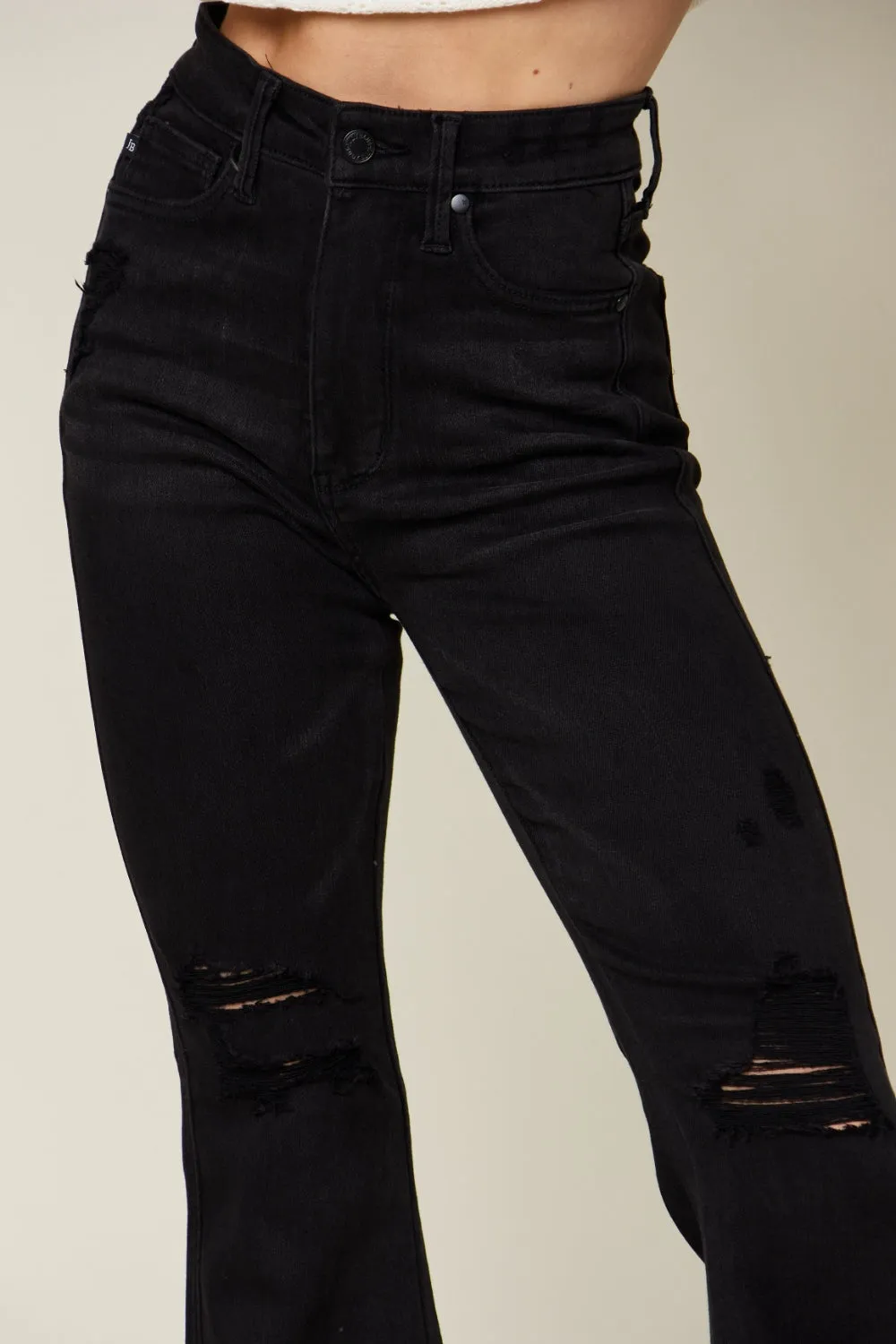 Distressed High Waist Jeans for Women Judy Blue Full Size