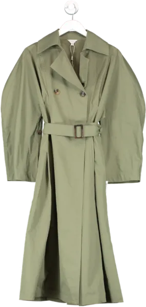 Jovonna London Green Belted Trench Coat UK XS