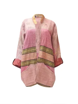 kantha vintage long jacket aarti