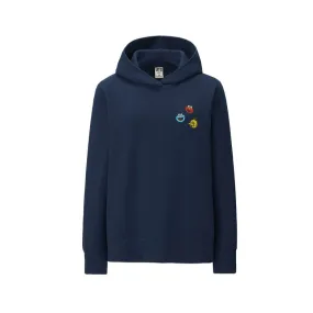 KAWS x Uniqlo x Sesame Street Heads Hoodie Navy (Size M)