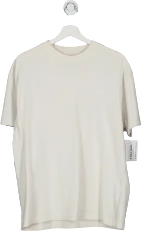 Legend London Cream Basics Oversized T Shirt UK M