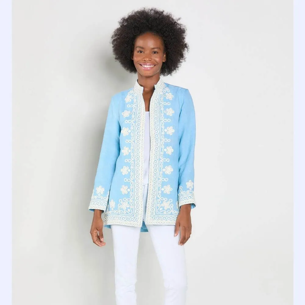 Linen Embroidered Jacket