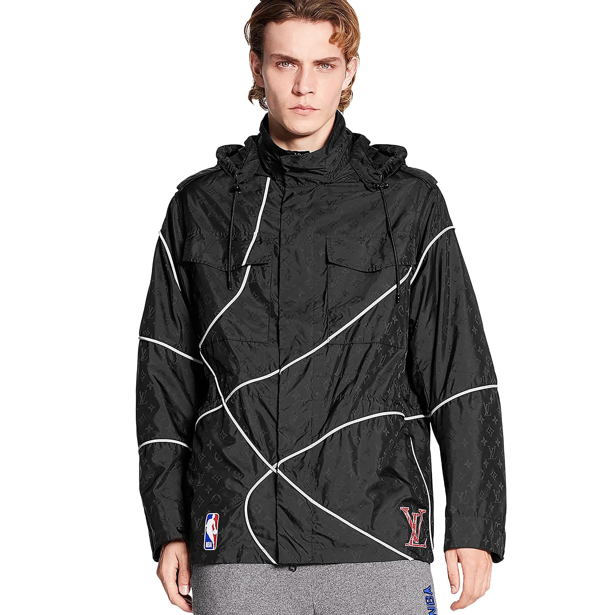 Louis Vuitton x NBA Monogram Black Windbreaker