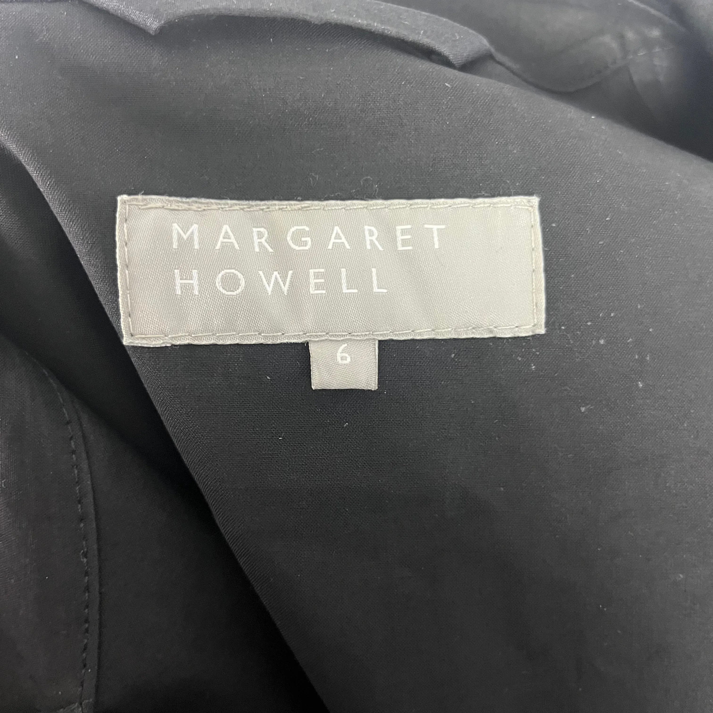 Margaret Howell x Mackintosh Black Bonded Cotton Coat XXS/XS