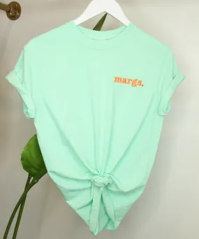 Margs. Embroidered T-Shirt - Mint