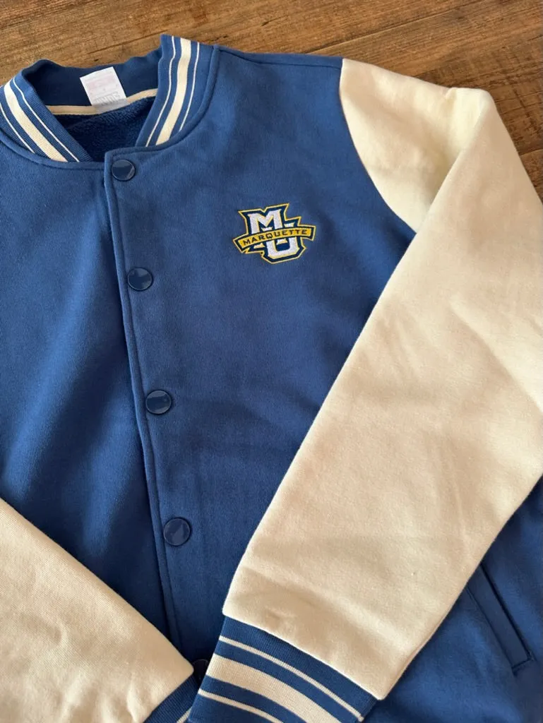 Marquette Fleece Letterman Jacket