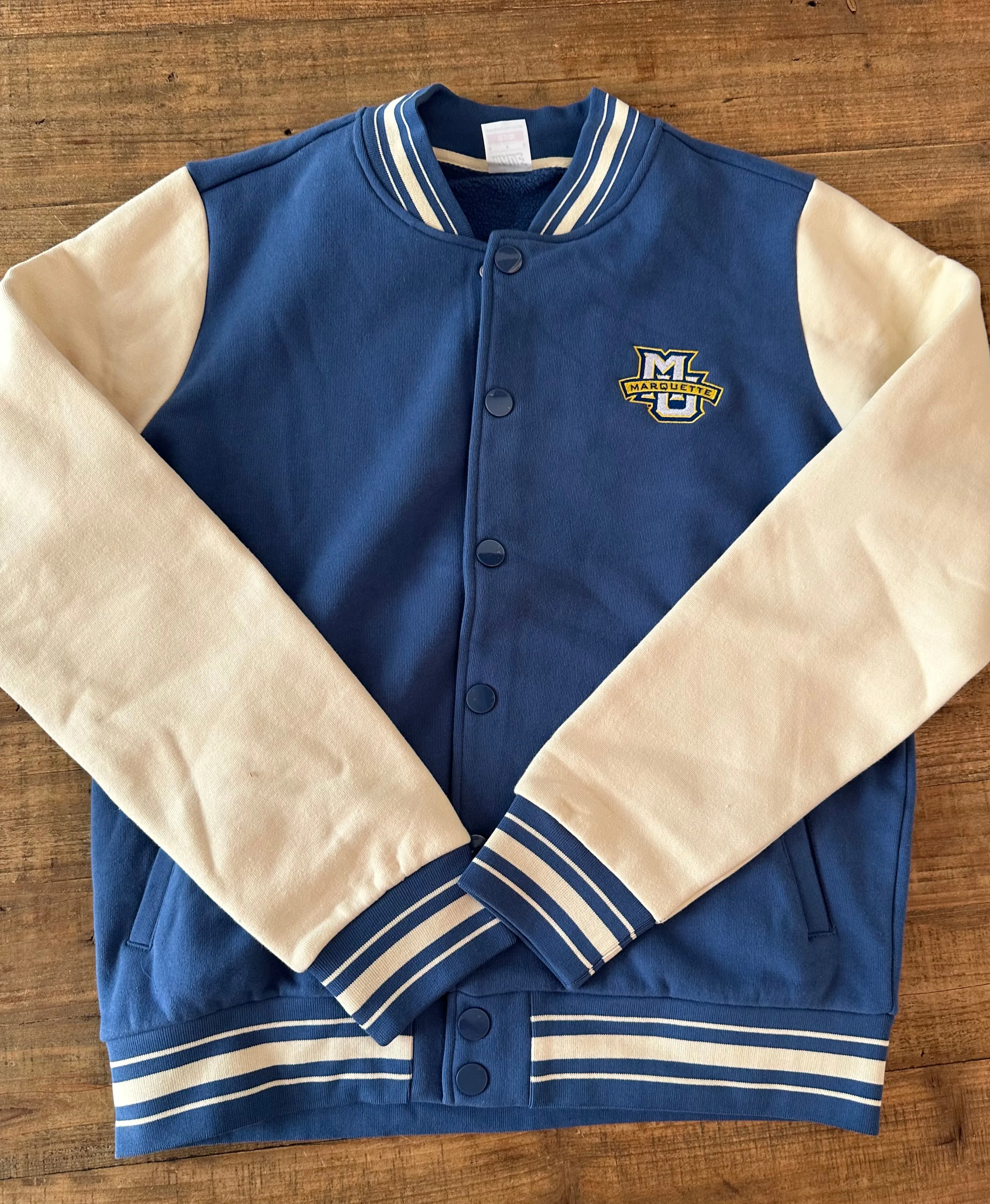 Marquette Fleece Letterman Jacket