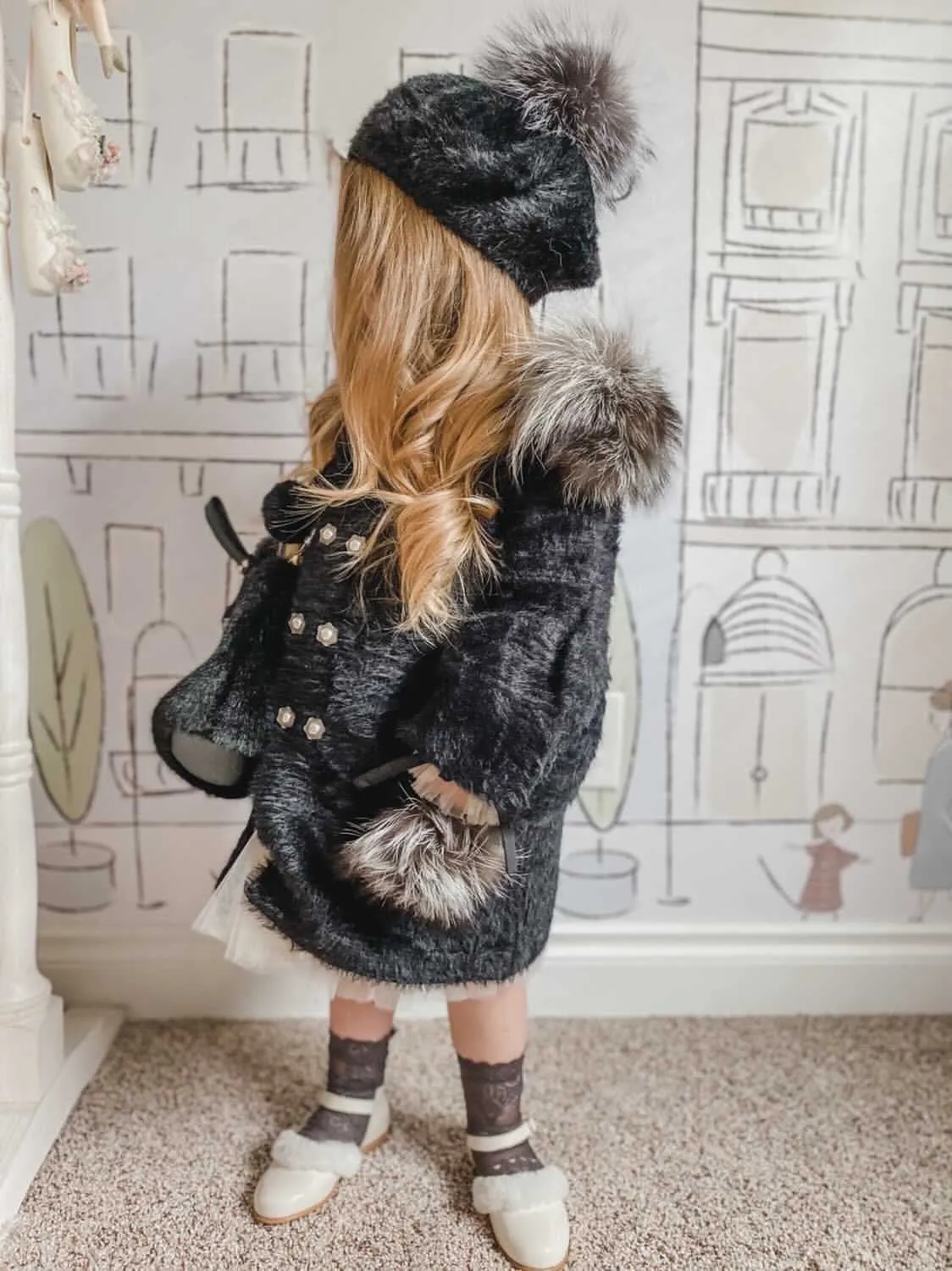 Milana Noir Kids Beret