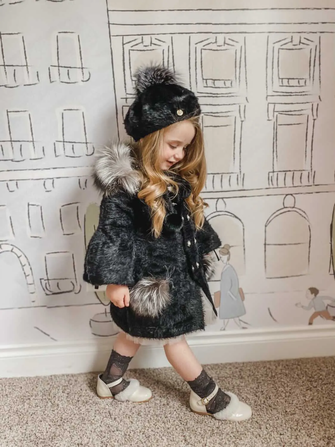 Milana Noir Kids Beret