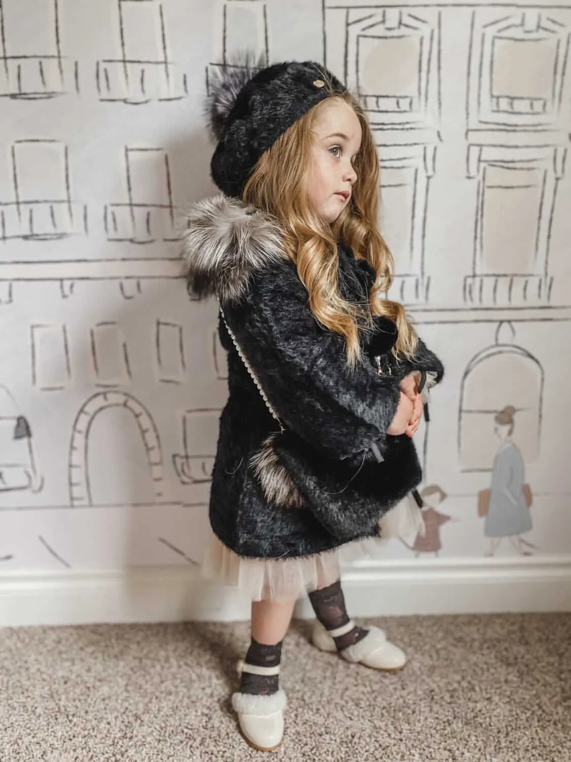 Milana Noir Kids Beret