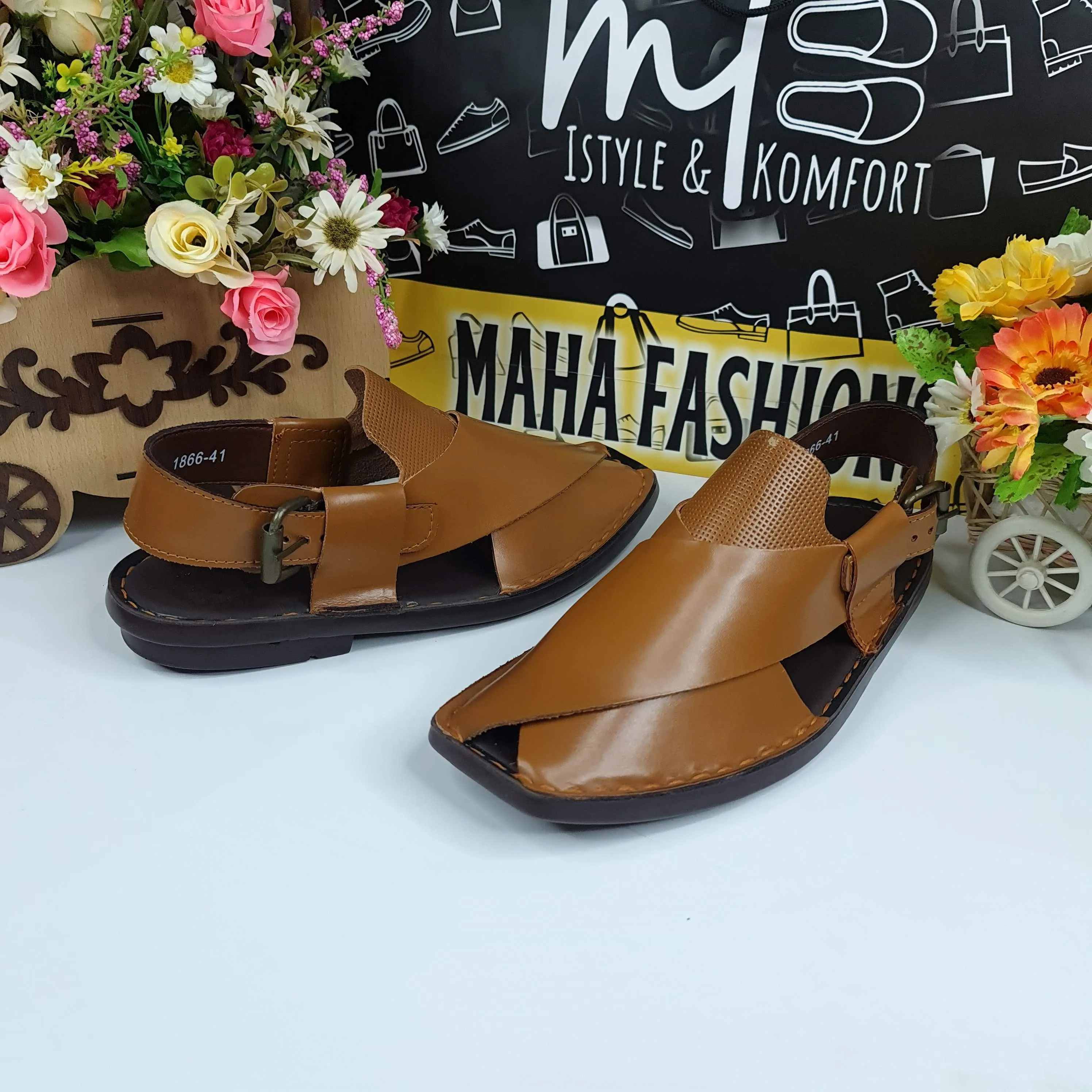 Mustard Casual Peshawri Sandals