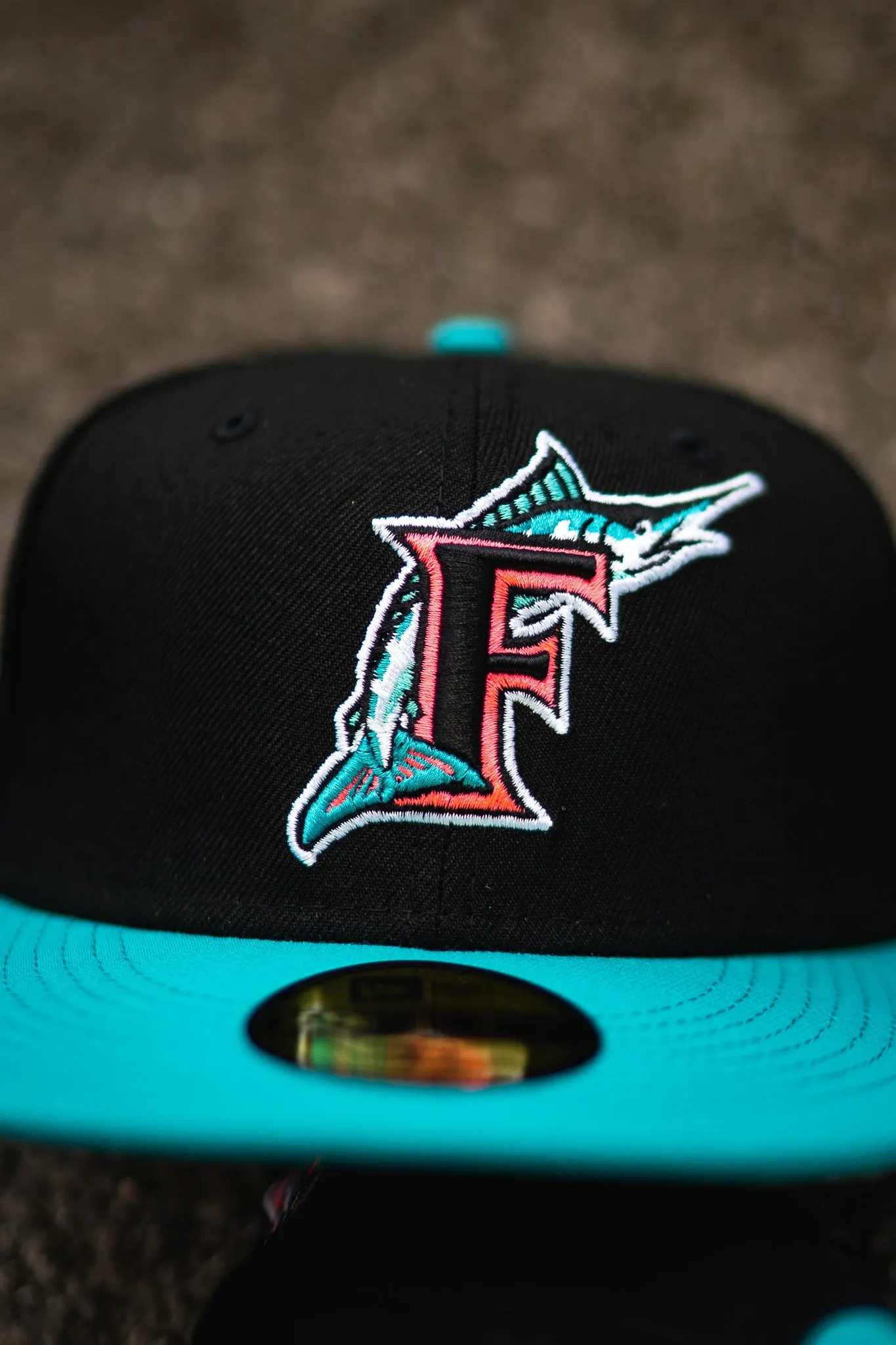 New Era Florida Marlins 10th Anniversary Mint UV (Black/Teal)