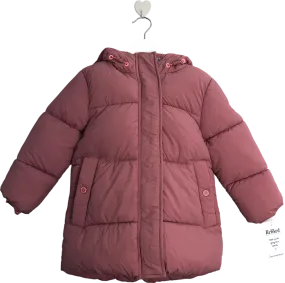 Next Pink Hooded Puffer Coat 2 Years